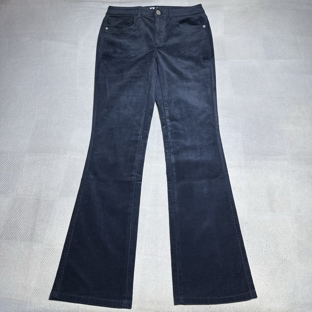 NEW J Jill Navy Blue High Rise Bootcut Corduroy Pants Women's‎ Size 2 NWT
